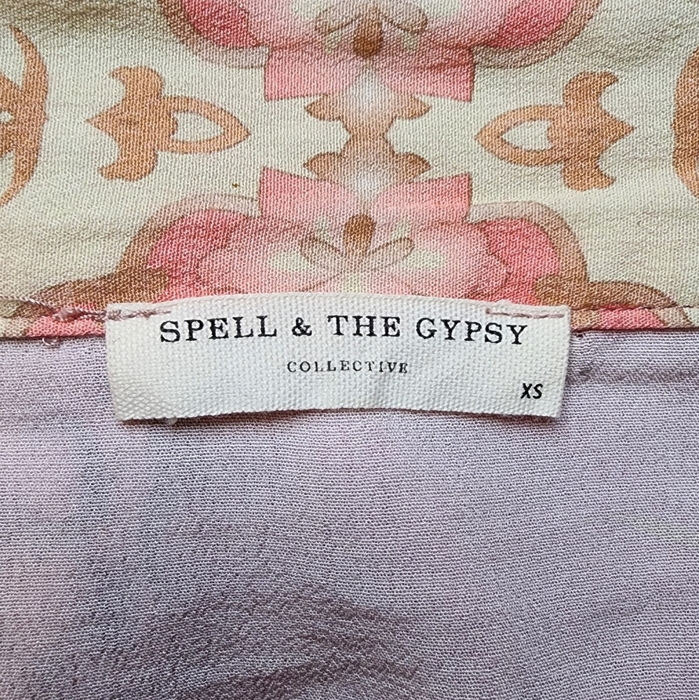 Spell & The Gypsy Pink Cherry Blossom Kimono Set - Picture 11 of 14
